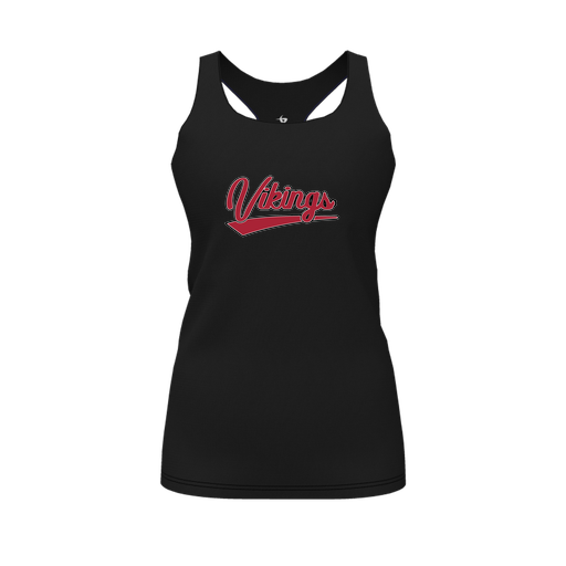 [FT0TRBBK-FYS-LOGO2] Decker Racerback Tank Top (Female Youth S, Black, Logo 2)