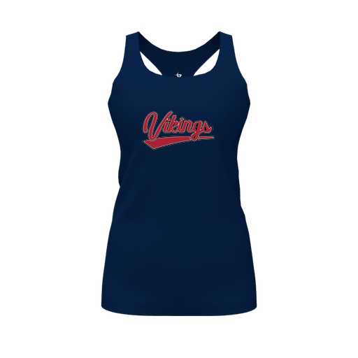 [FT0TRBNV-FYS-LOGO2] Decker Racerback Tank Top (Female Youth S, Navy, Logo 2)