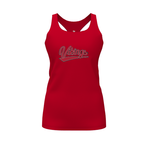 [FT0TRBRD-FYS-LOGO2] Decker Racerback Tank Top (Female Youth S, Red, Logo 2)