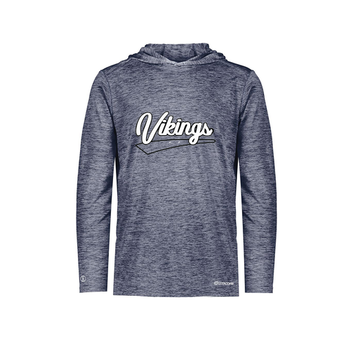 [FOLHCGNV-AS-LOGO1] Decker Men's Charge Hoodie (Adult S, Navy, Logo 1)