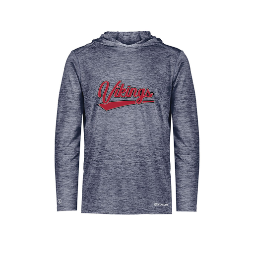 [FOLHCGNV-YS-LOGO2] Decker Youth Charge Hoodie (Youth S, Navy, Logo 2)