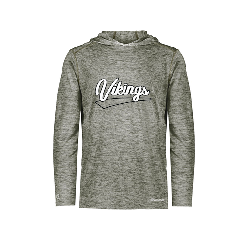 [FOLHCGGY-YS-LOGO1] Decker Youth Charge Hoodie (Youth S, Gray, Logo 1)